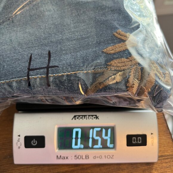 Abercrombie & Fitch Embroidered Floral Super Skinny High Rise Jeans Womens Sz 0 - Picture 12 of 12